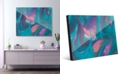 Creative Gallery Tumba Part Two in Cyan Pink Abstract 20" x 24" Acrylic Wall Art Print
